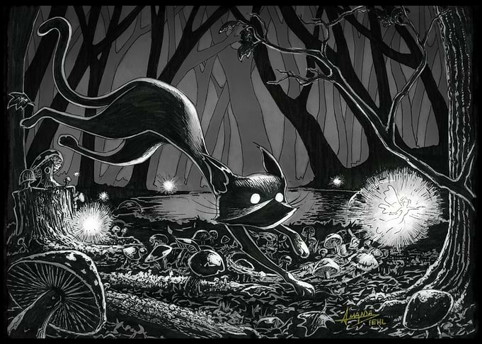 Boo Kitty Chases a Fairy