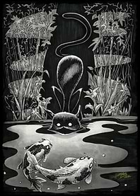 Boo Kitty Goes Fishing