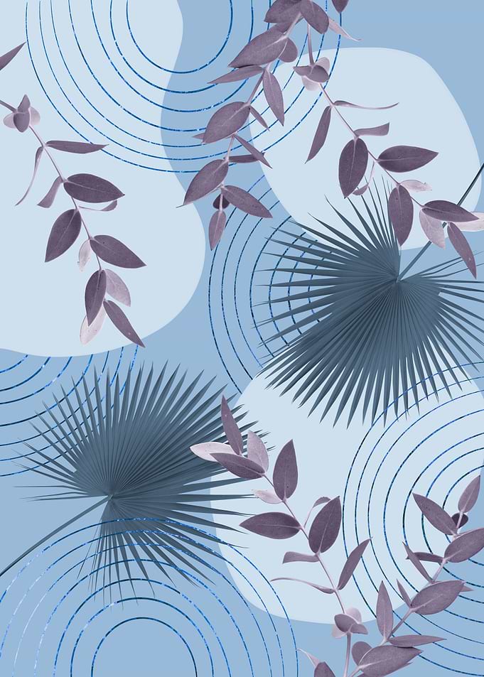 Blue Abstract Shapes 1