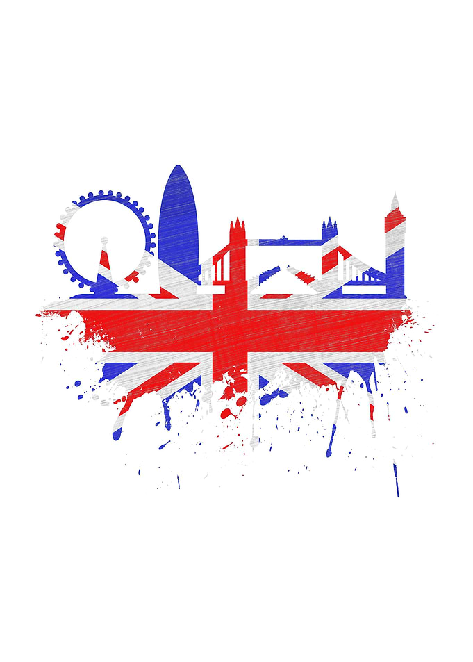 London Skyline Union Jack