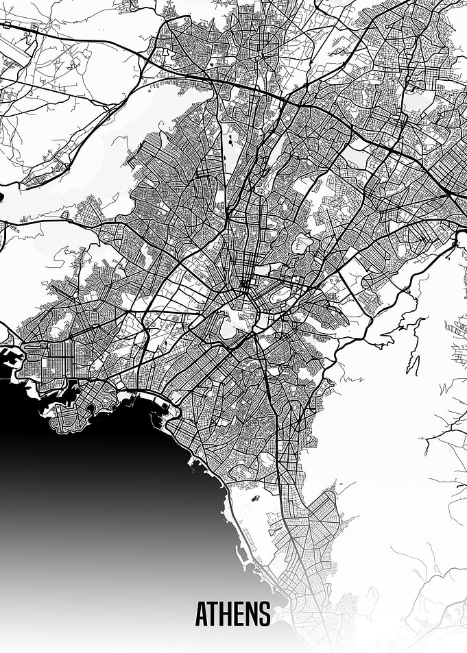 Athens map
