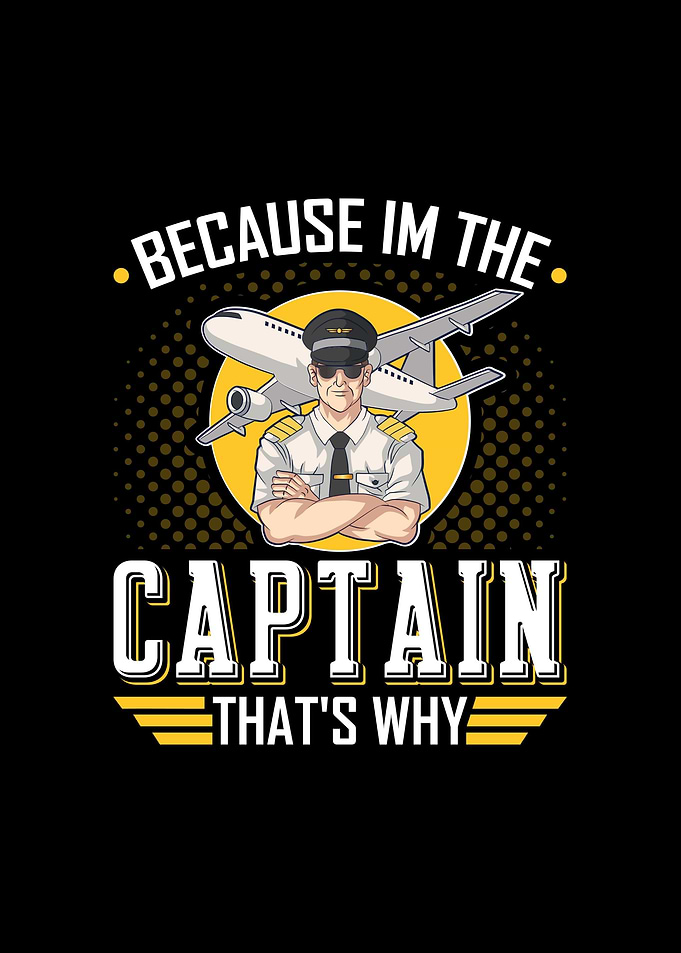 Captain Airplane Pilot