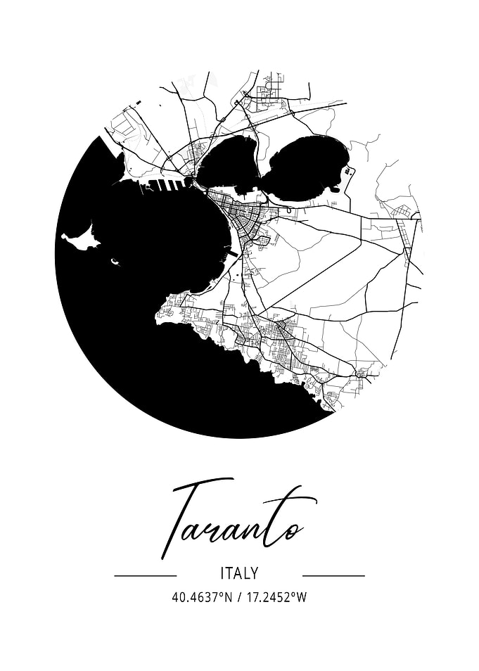 Taranto Area City Map