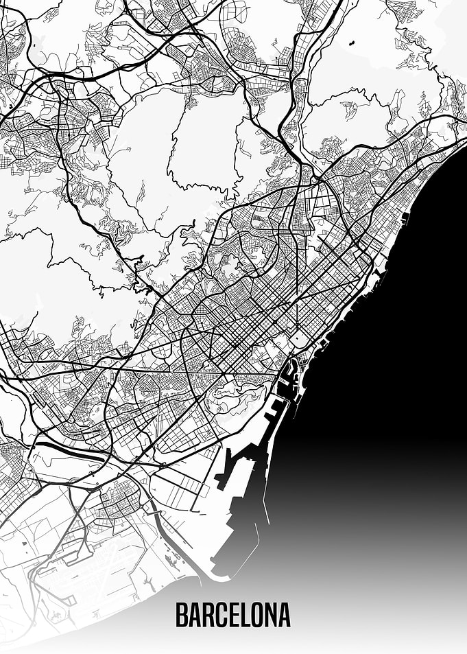 Barcelona map