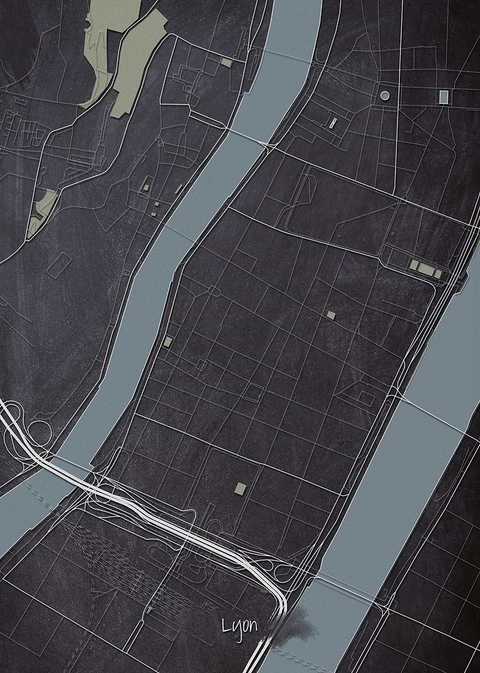 Lyon Downtown Map