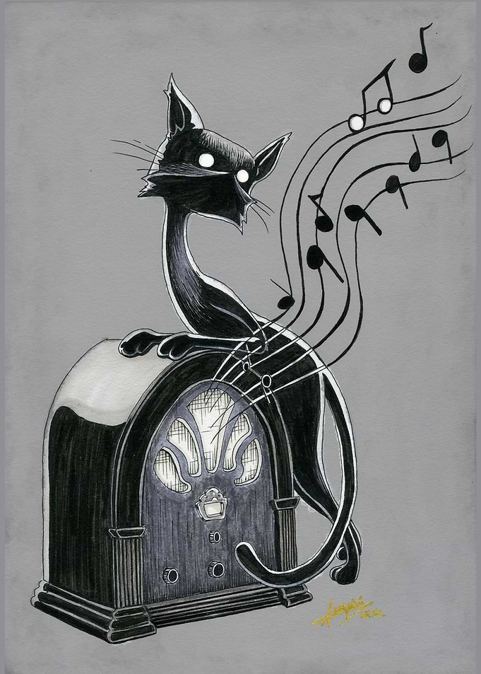 Boo Kitty Hears the Music