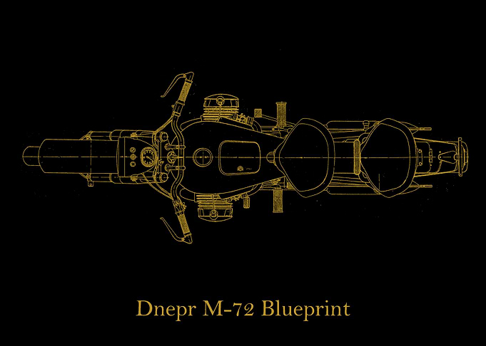 Dnepr M72 Blueprint gold