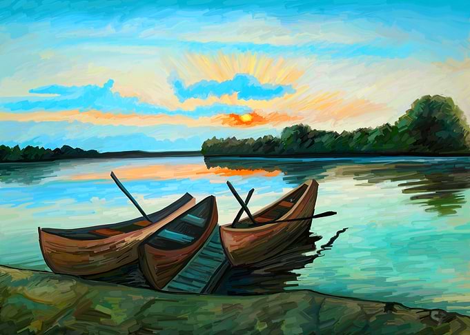 Boats at Sunset