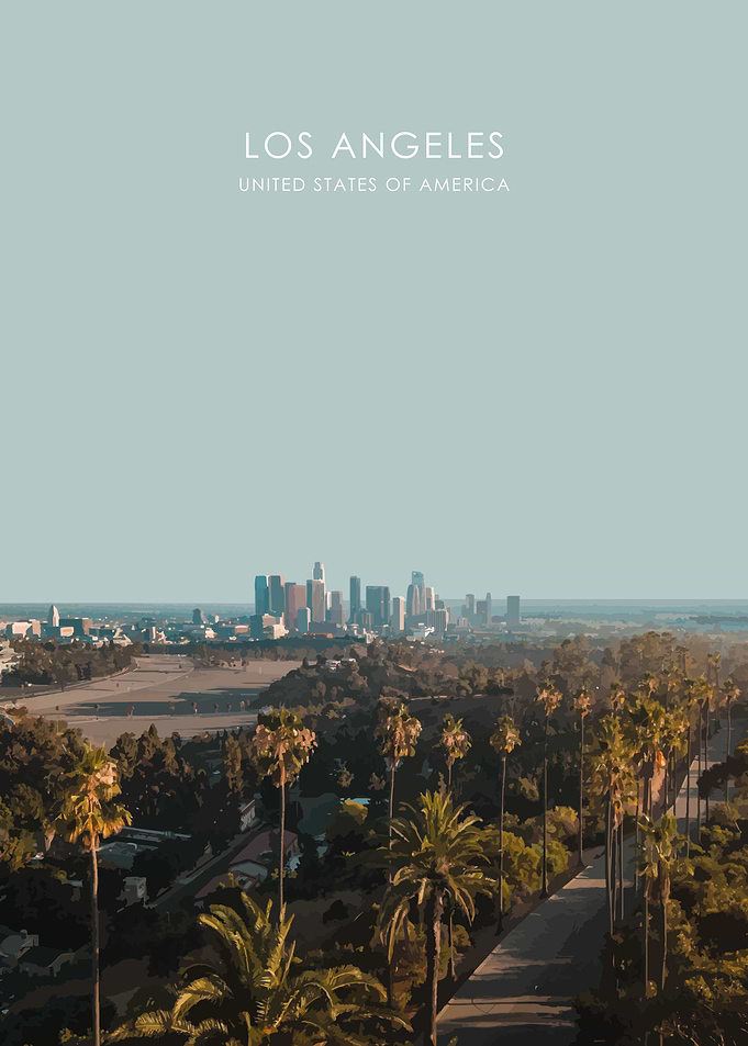 Los Angeles Travel Artwork