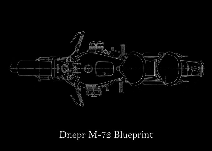 Dnepr M72 Blueprint top