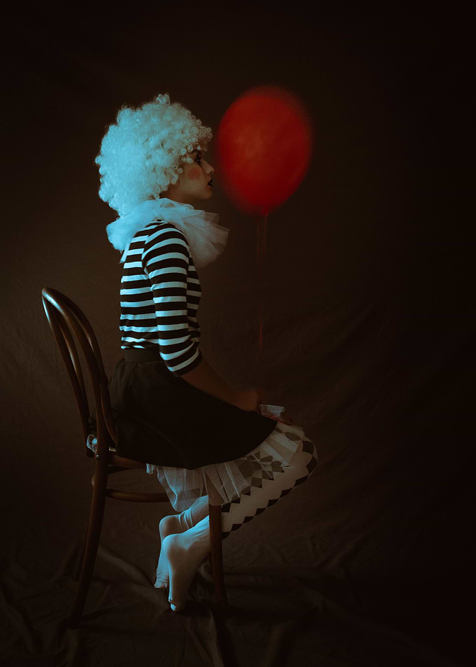 White clown
