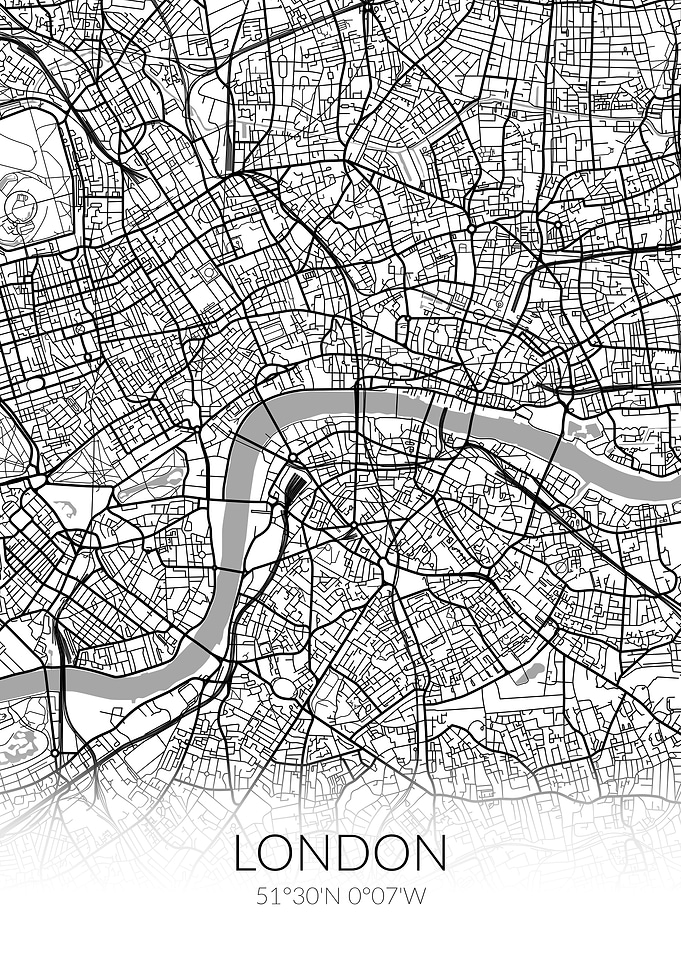 London City Map White