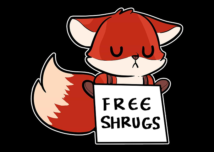 Free Shrugs Cute Person Gi