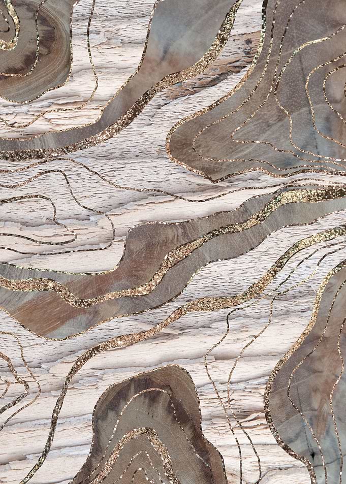 Wood Agate Glitter Glam 1