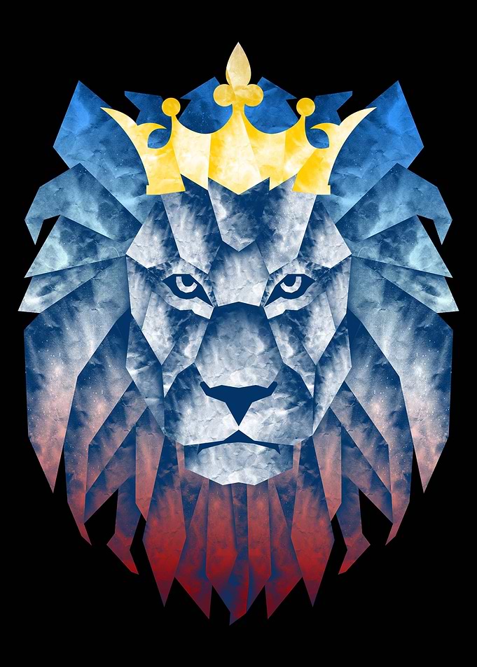 Lion origami