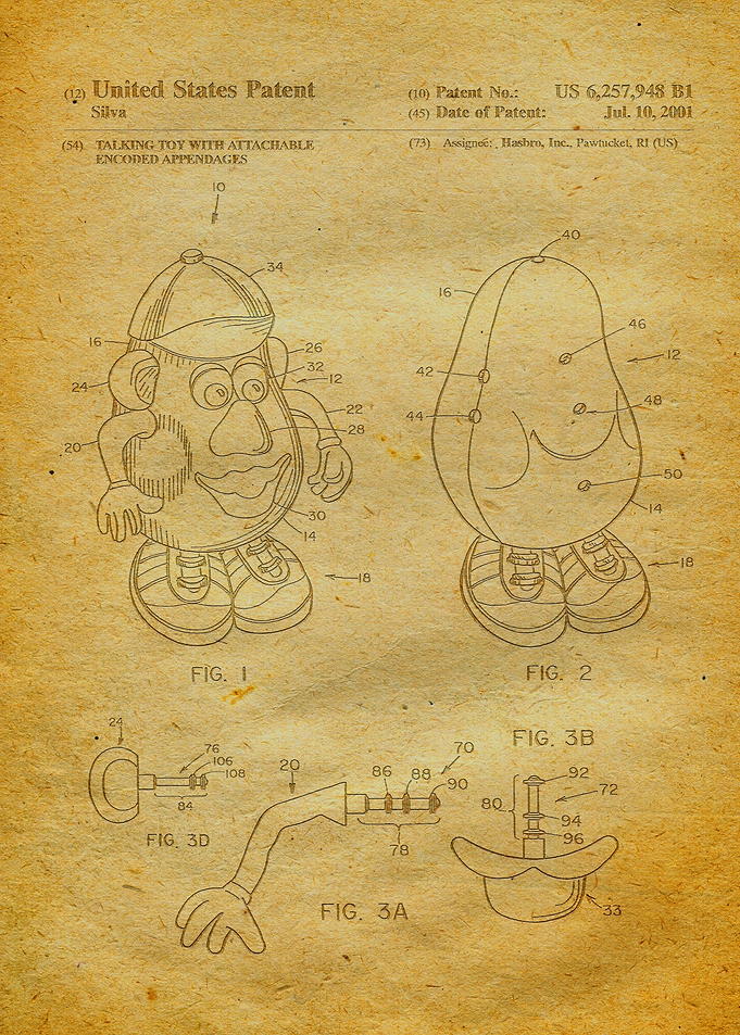 28 Mr Potato Head Patent