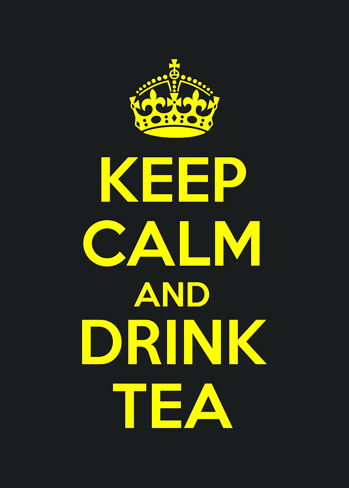 keep calm and drink tea