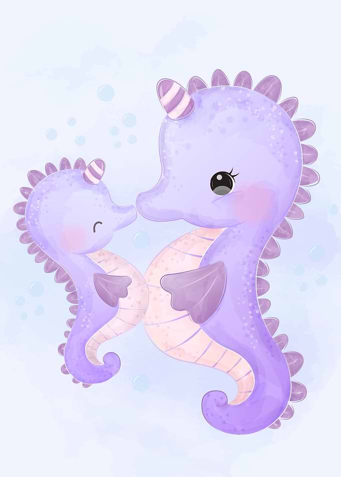 Adorable seahorse