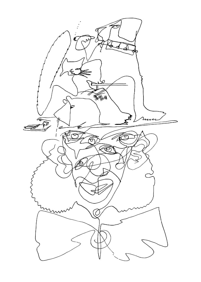 Clown And Pets