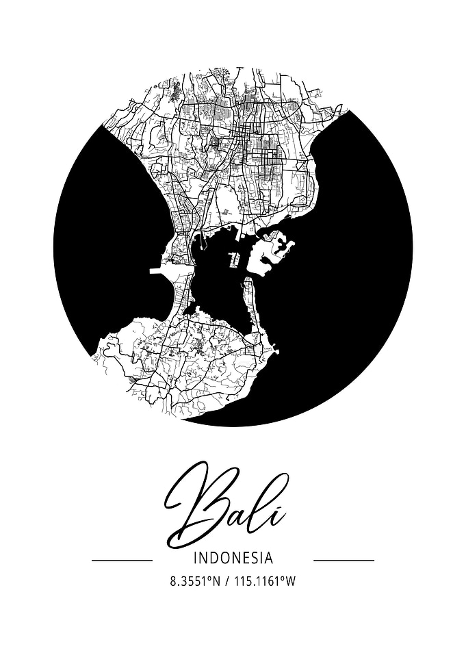 Bali Area City Map