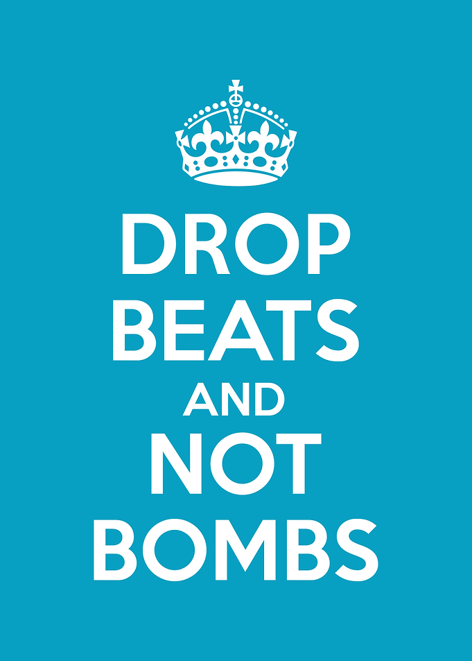 drop beats not bombs