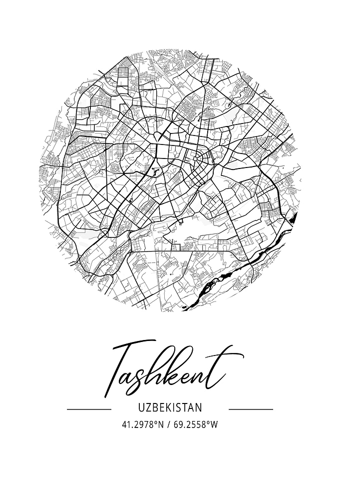 Tashkent Area City Map