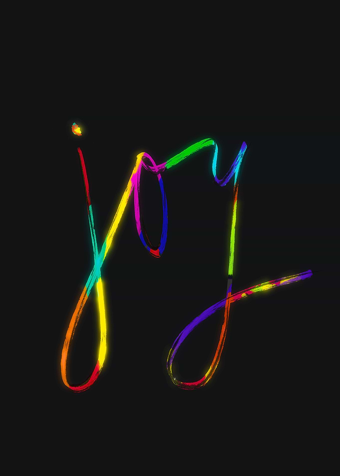 Joy Text art