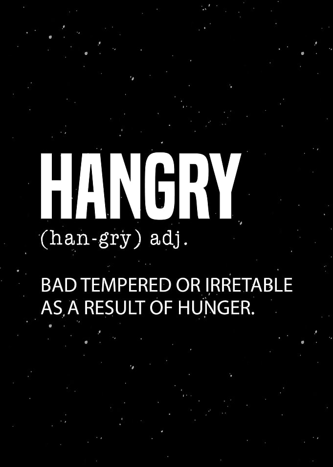 Hangry Definition Wall Art