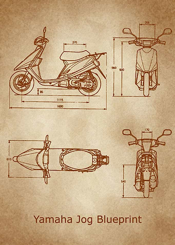 Yamaha Jog Blueprint old