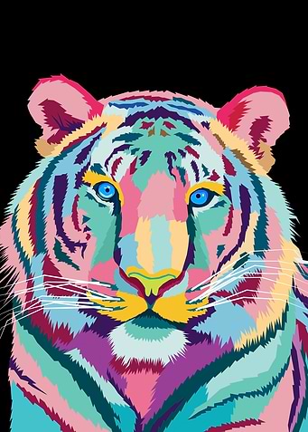 Tiger Pop Art