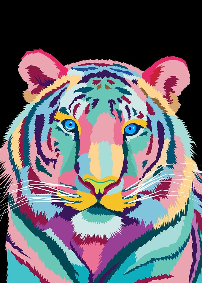 Tiger Pop Art
