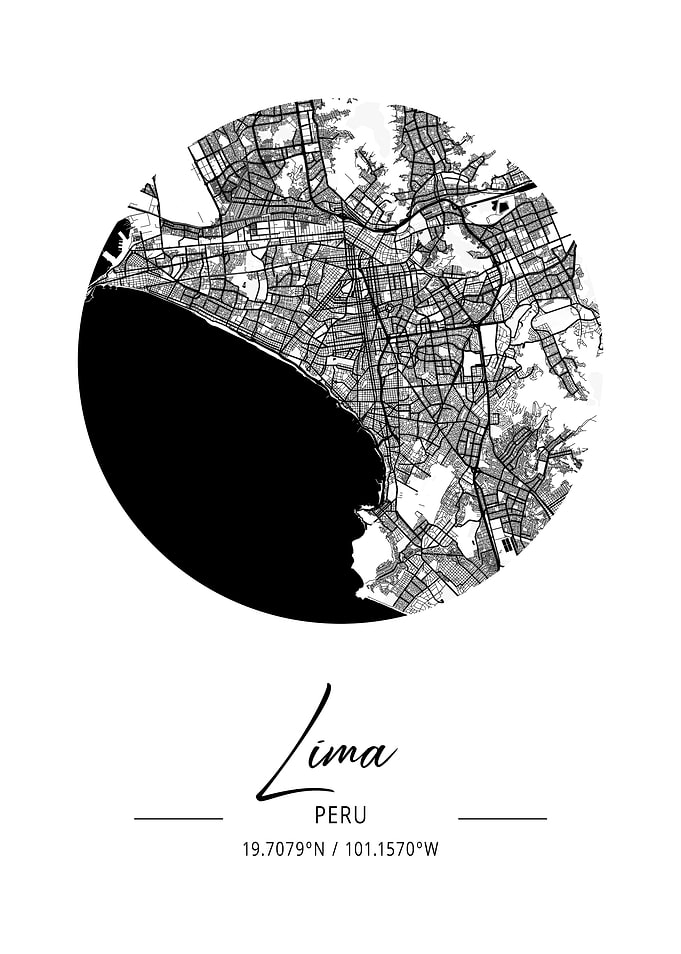 Lima Area City Map