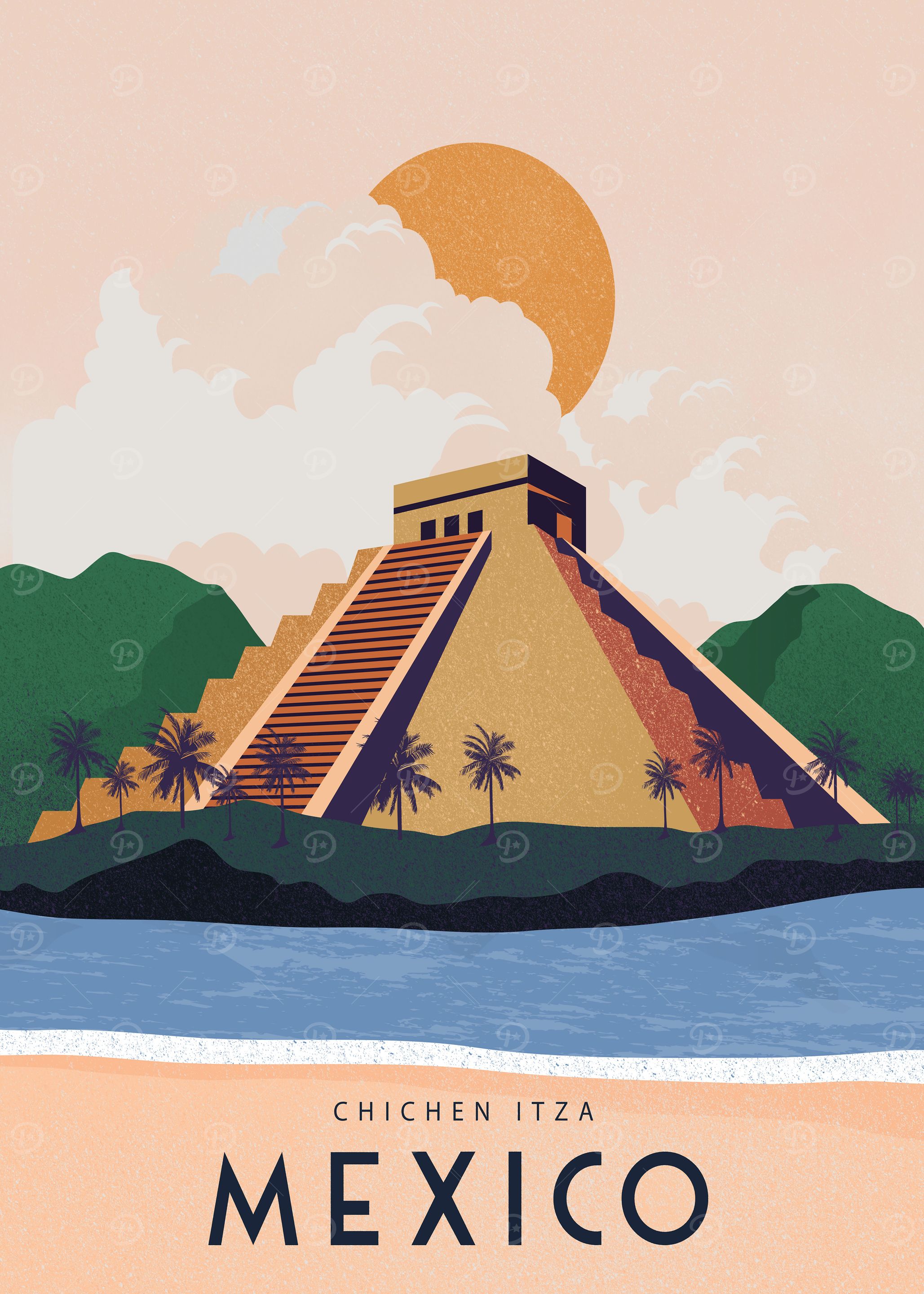 Mexico travel poster