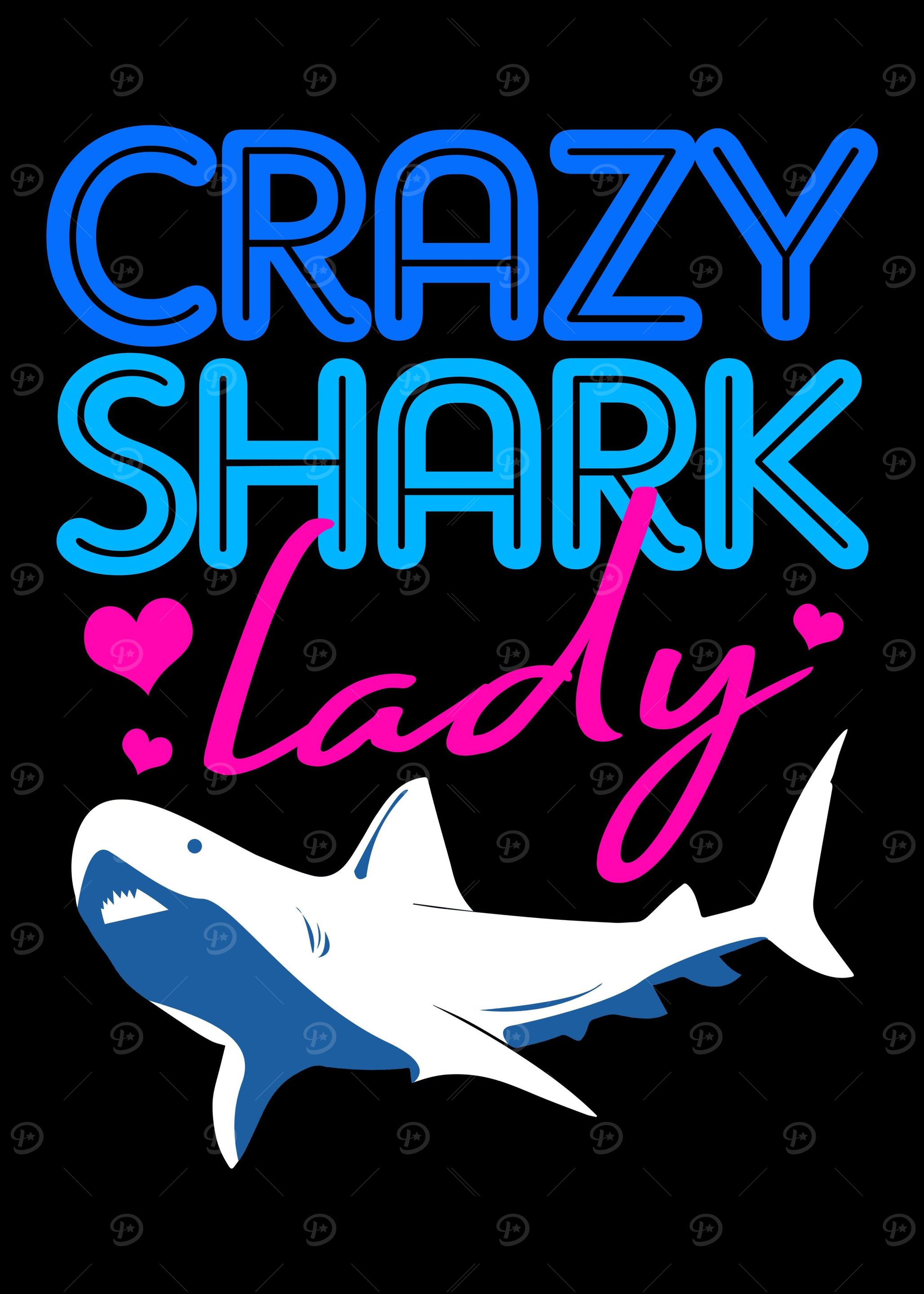 Shark Crazy Lady