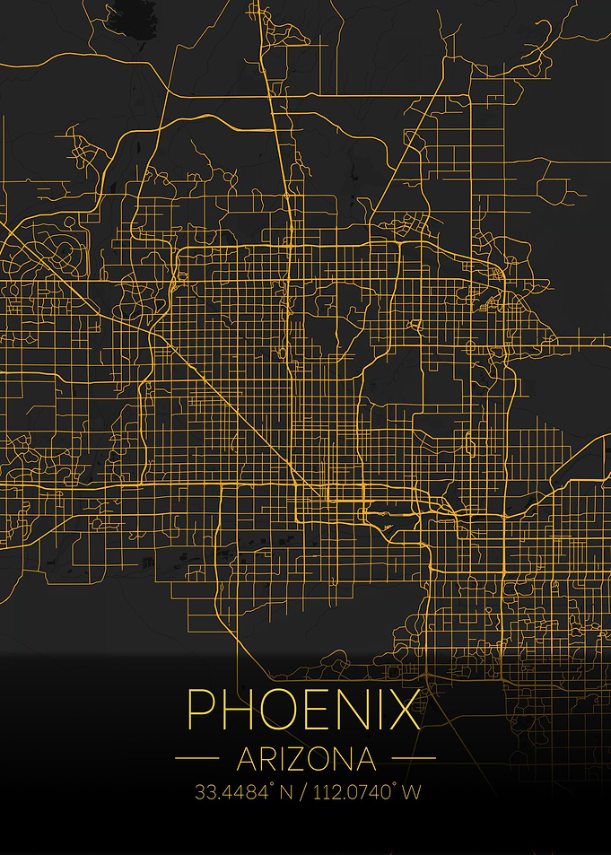 Phoenix Arizona Citymap