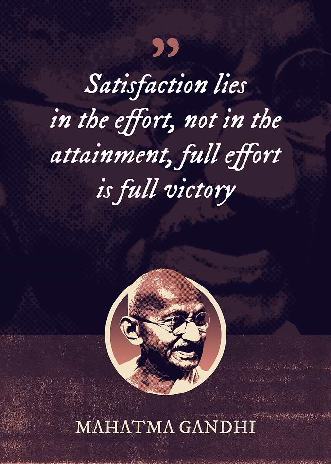 Satisfaction lies in the
