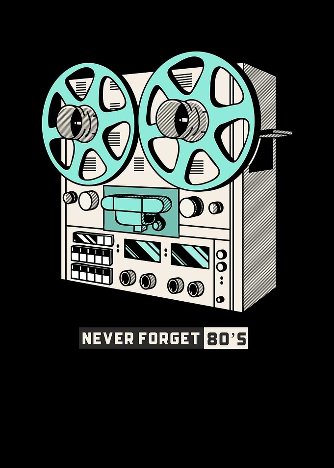 Tape Recorder 80s Design