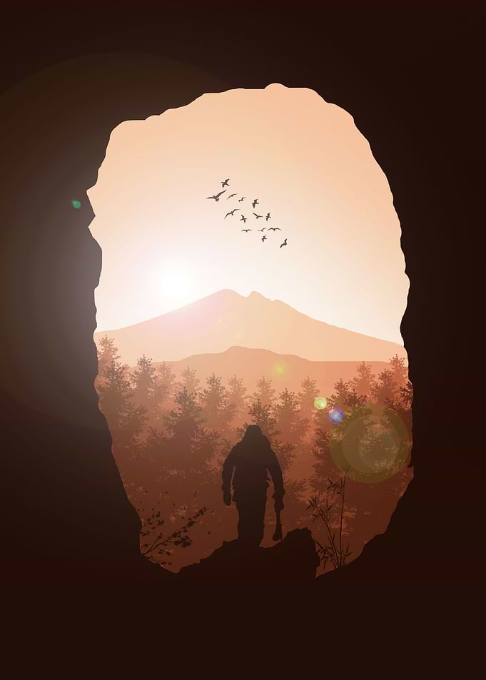 Cave with Forest