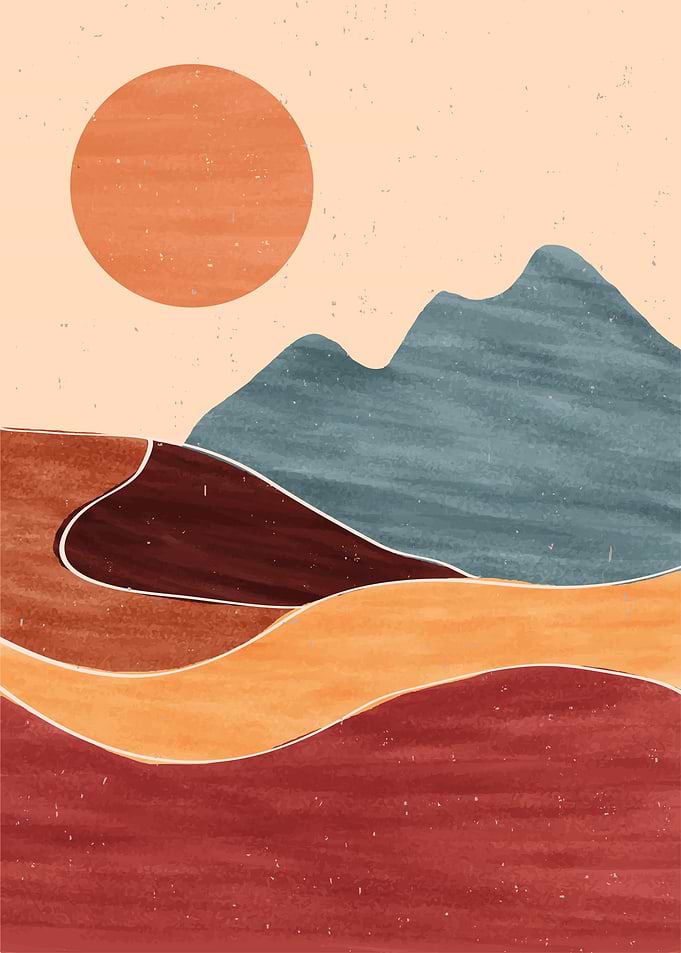 Sunset in Sahara