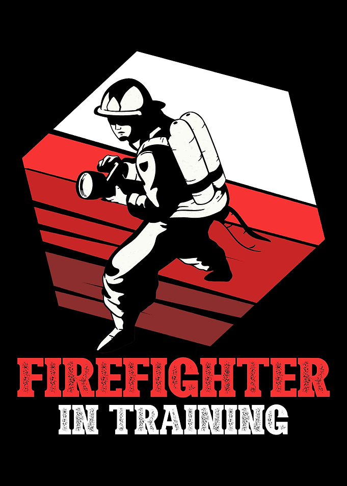 Firefighter in training
