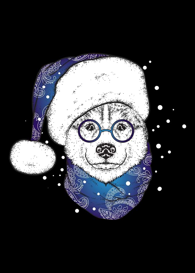 Dogs Happy Christmas
