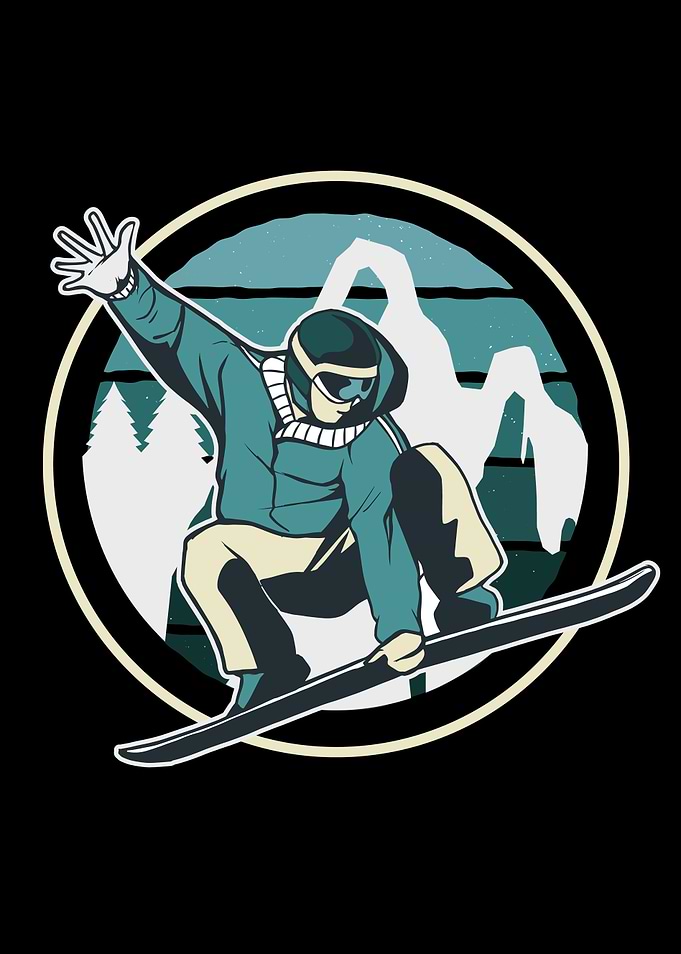 SNOWBOARD JUMP