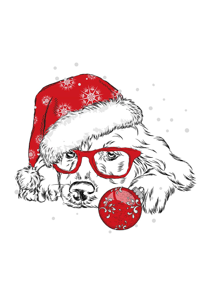 happy christmas Dogs