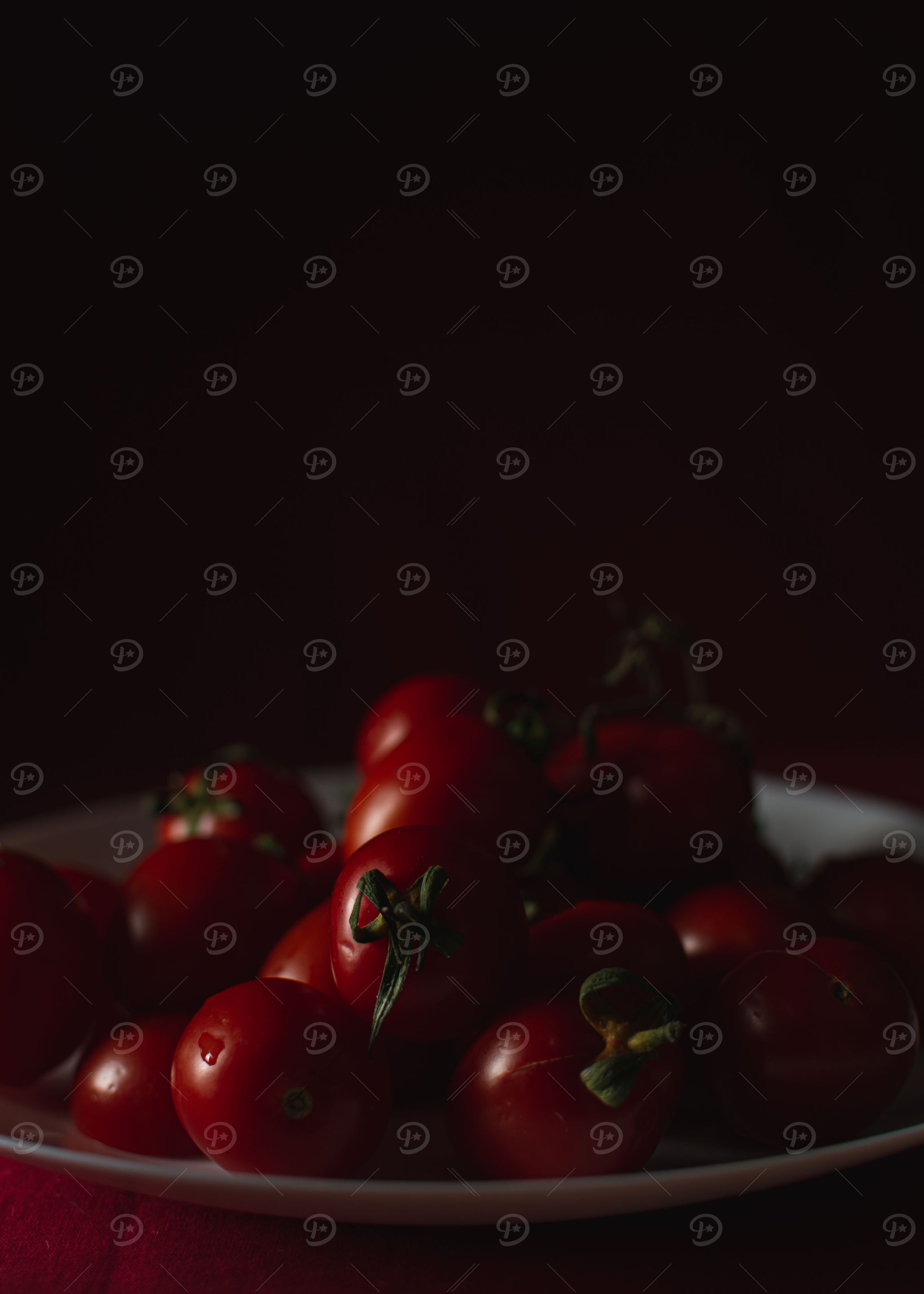 Tomatoes dark and moody