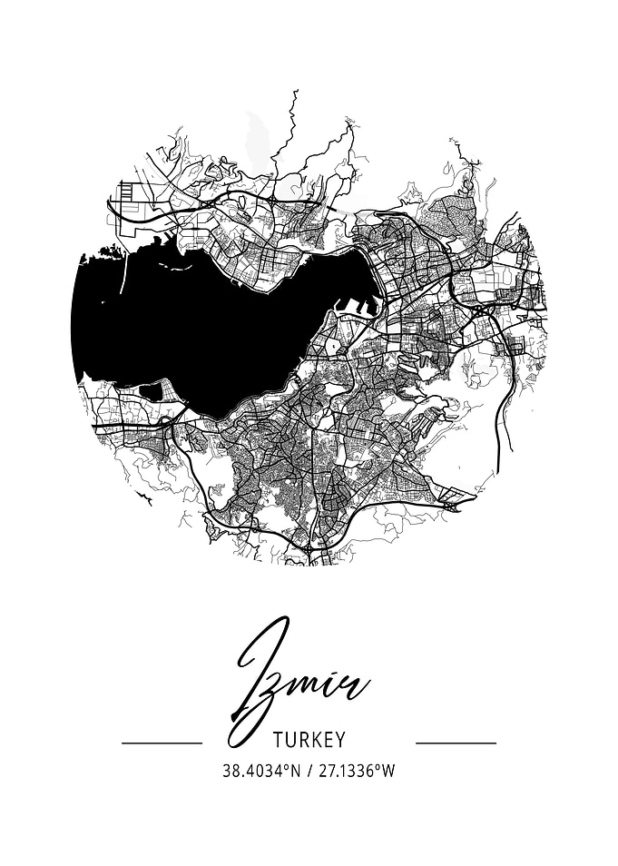 Izmir Area City Map