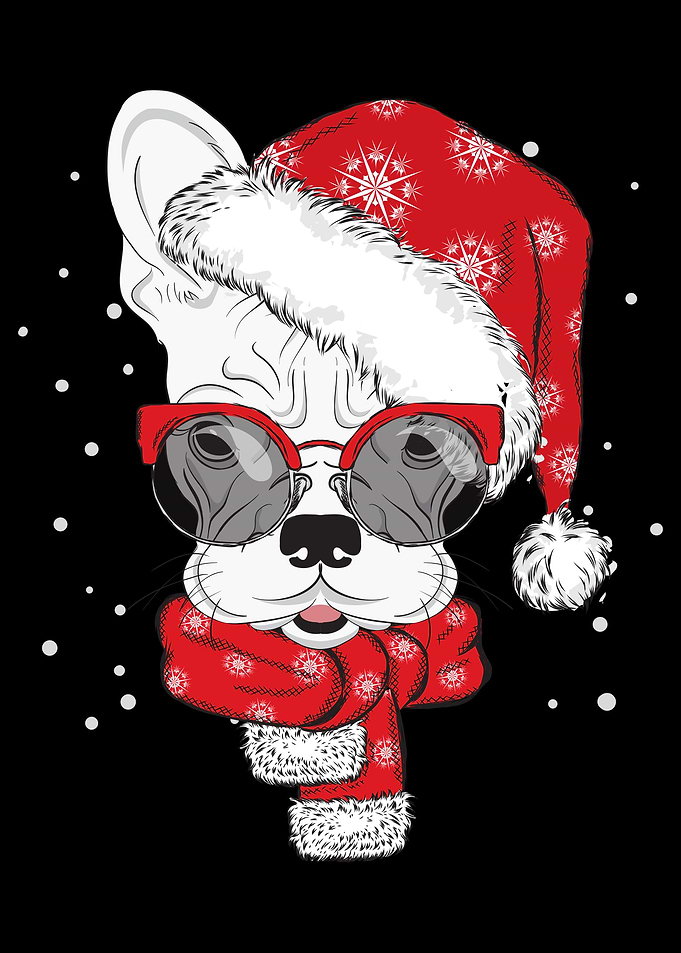 Dogs Happy Christmas