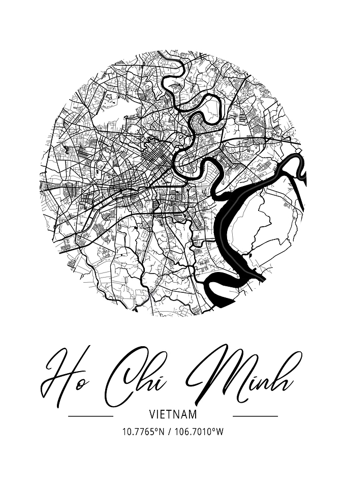 Ho Chi Minh Area City Map