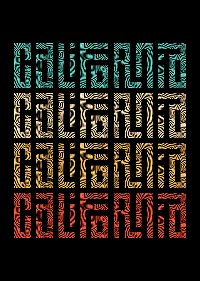 California Retro Text