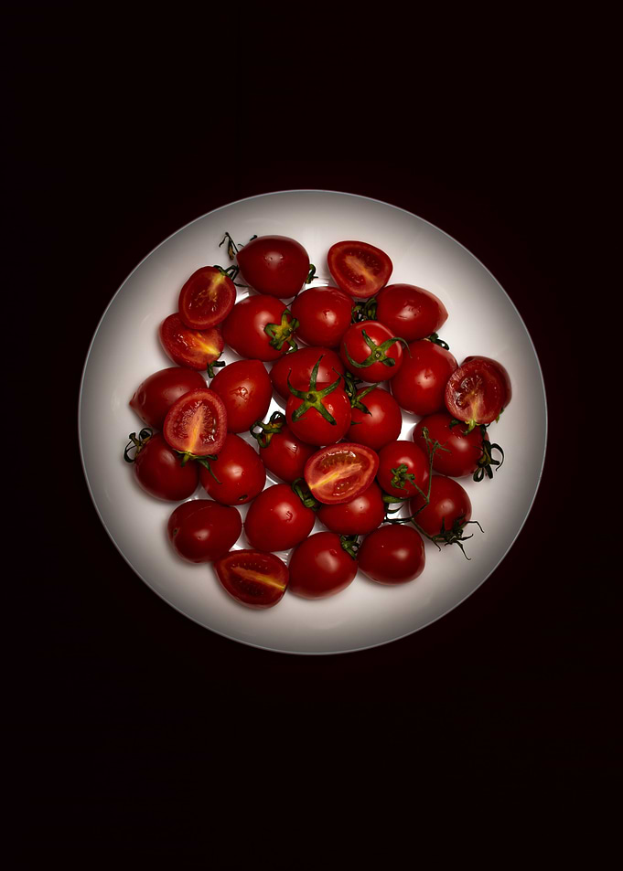 Tomatoes dark and moody