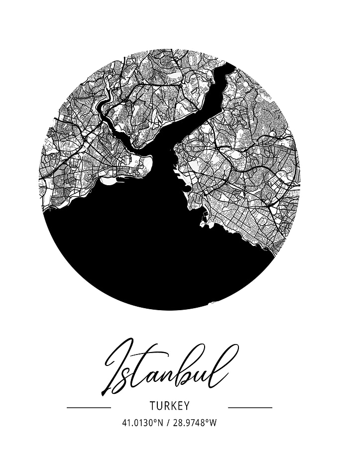 Istanbul Area City Map